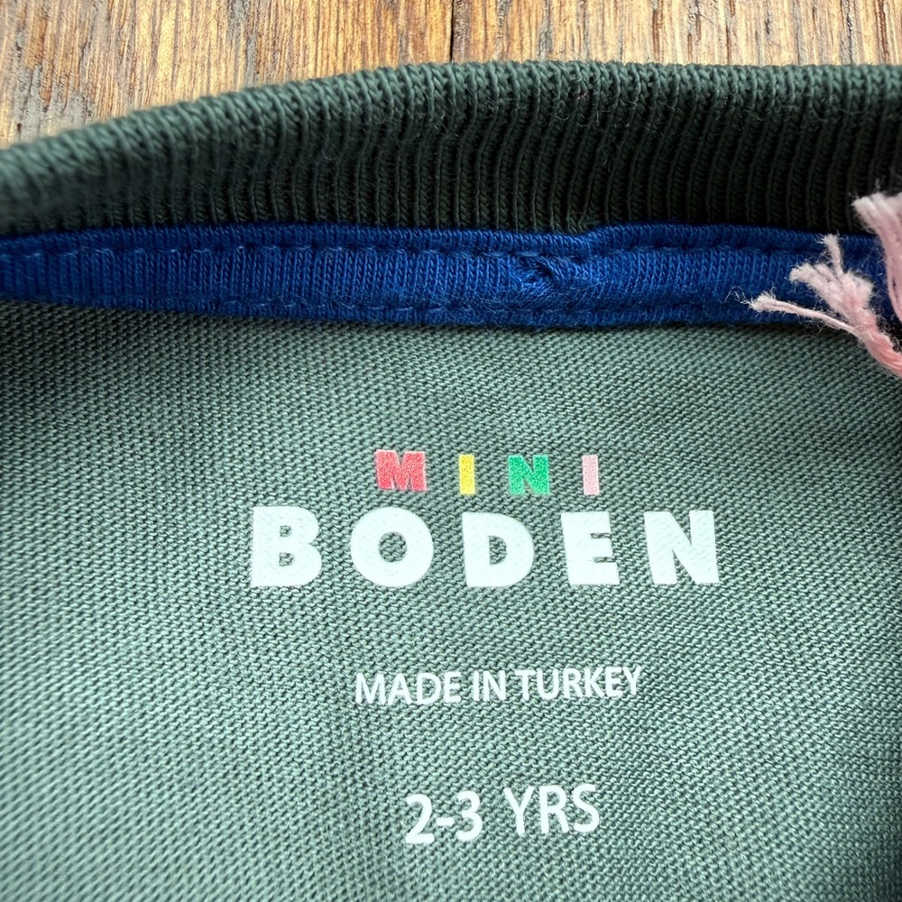 NEW Mini Boden Long Sleeve Printed T-shirt in Smoke Woodland Friends 2-3 Years - Picture 5 of 7